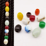 10pcs Crochet Braids different styles Acrylic hair braid dread dreadlock Beads rings tube for kids girls women hair Accessories