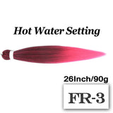 Braiding Hair Pre-stretched 26 Inch Hair Extensions for Afro Crochet Braids Synthetic Hair DIY Purple Pink Peach Red Jumbo Braid