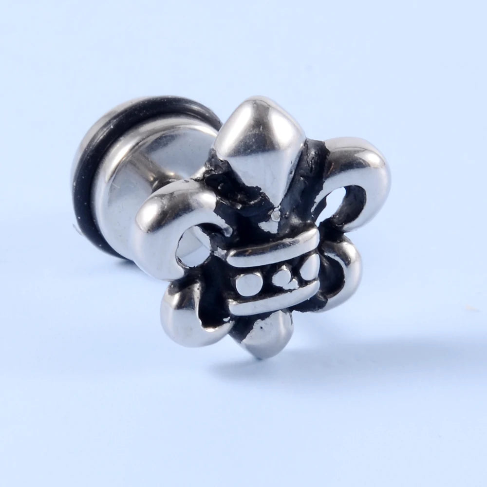 Surgical steel punk gothic earrings for men and women by HSF Marketplace