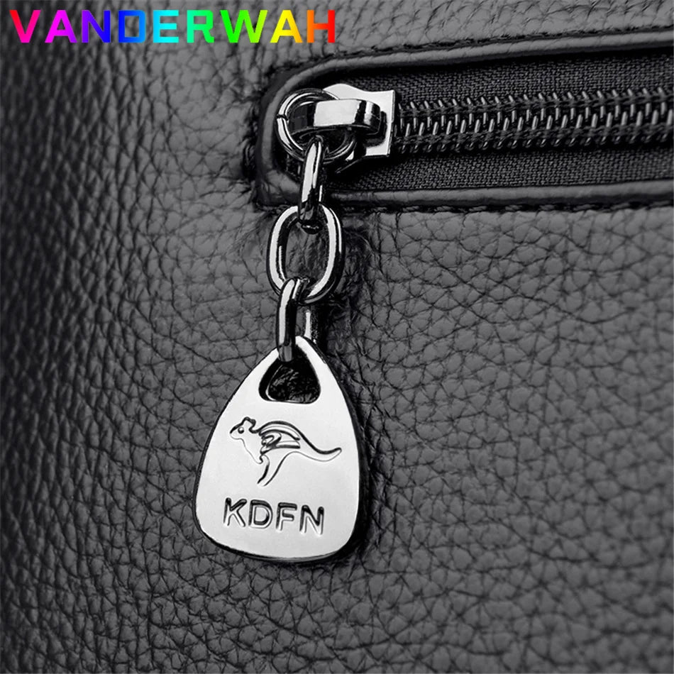 Genuine soft PU leather handbag for women, vintage shoulder tote bag with large capacity, luxury designer purse from HSF Marketplace.
