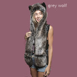 Faux fur women’s winter scarf, hat and glove set by HSF Marketplace