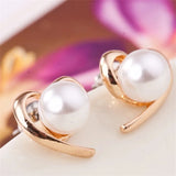 Cute cherry blossom flower stud earrings for women, delicate floral jewelry by HSF Marketplace