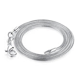 925 sterling silver snake chain necklace set, 5-piece jewelry collection by HSF Marketplace