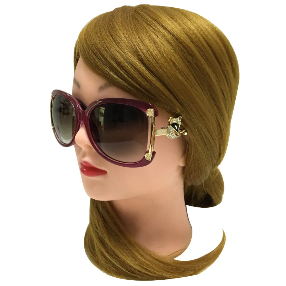 Women's stylish oval frame sunglasses with UV400 protection by HSF Marketplace