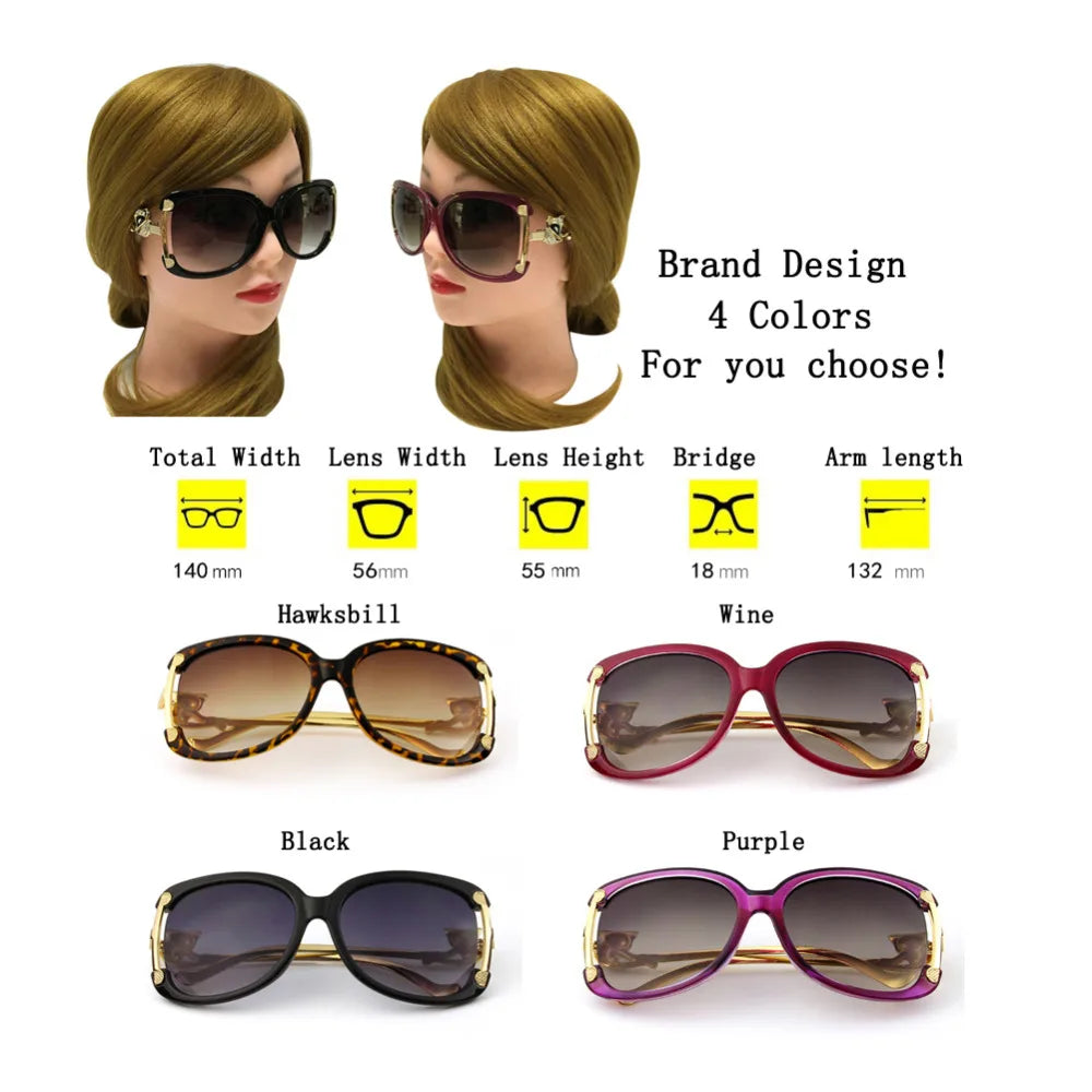 Women's stylish oval frame sunglasses with UV400 protection by HSF Marketplace
