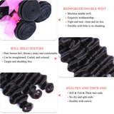 Loose Deep Wave Bundles With Closure 4x4 5x5 6x6 Brazilian Virgin Raw Hair Bundles With Closure Queen Hair Official
