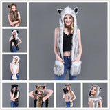 Faux fur women’s scarf, hat and glove set by HSF Marketplace for winter warmth