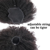 Afro Kinky Curly Ponytail Remy Hair Pieces For Women Natural Black Clip In Ponytails Drawstring Human Hair Dolago Products