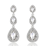 HSF Marketplace champagne crystal drop earrings for elegant wedding looks