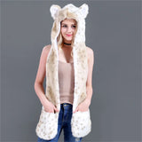 Faux fur women’s winter scarf, hat and glove set by HSF Marketplace