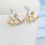 Cute cherry blossom flower stud earrings for women, delicate floral jewelry by HSF Marketplace