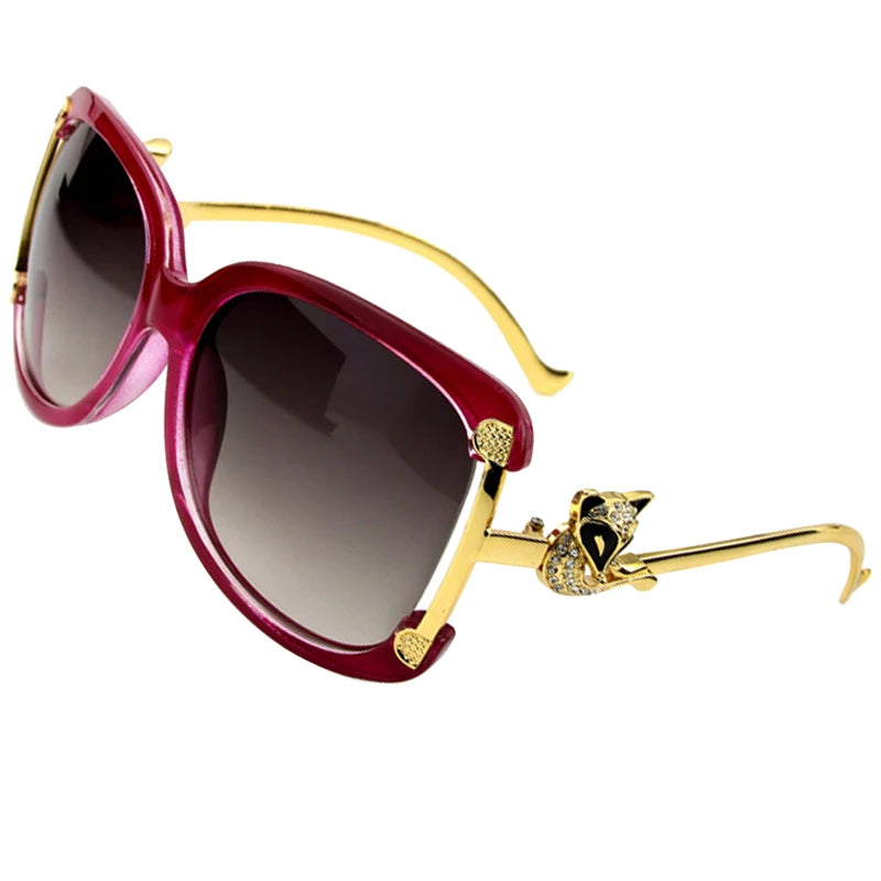 Women's stylish oval frame sunglasses with UV400 protection by HSF Marketplace