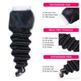 Loose Deep Wave Bundles With Closure 4x4 5x5 6x6 Brazilian Virgin Raw Hair Bundles With Closure Queen Hair Official