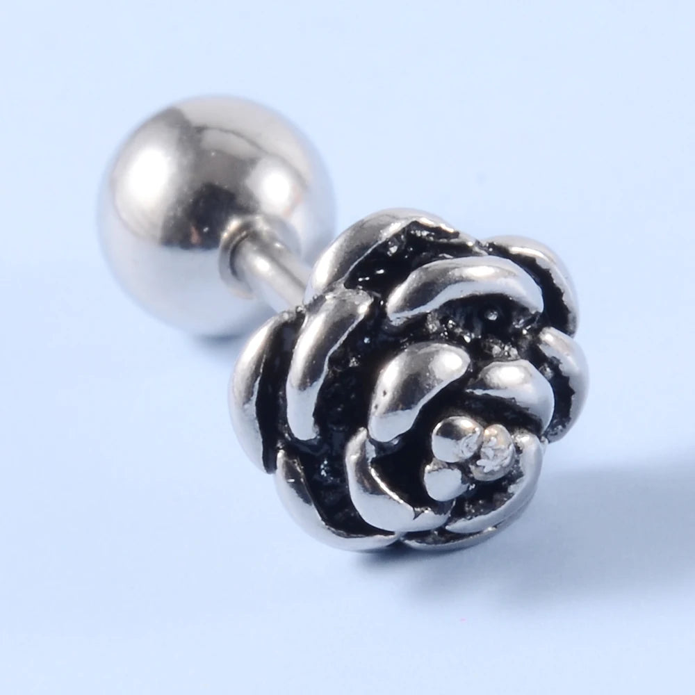 Surgical steel punk gothic earrings for men and women by HSF Marketplace