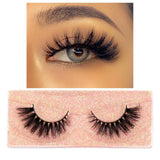3D mink false eyelashes with fluffy, natural-looking fibers for soft, voluminous eye makeup looks