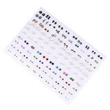 Heart and star small stud earrings set for women and girls by HSF Marketplace
