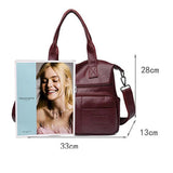 Luxury women's shoulder handbag by HSF Marketplace, designer PU leather crossbody bag with large capacity and tote style.