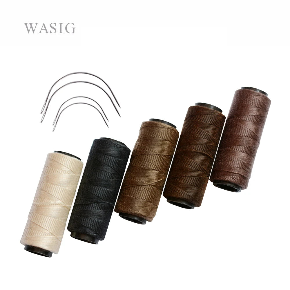 Hair weaving thread set with C curved needles for wig making, HSF Marketplace hair styling tools
