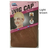 Stretchable brown wig caps, 10-piece set for easy weaving by HSF Marketplace
