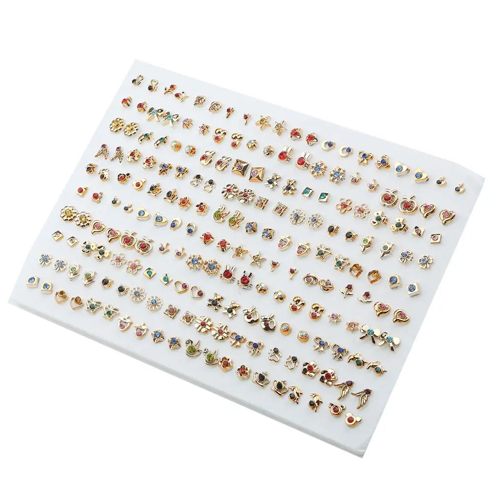 Heart and star small stud earrings set for women and girls by HSF Marketplace