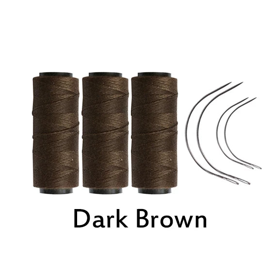 Hair weaving thread set with C curved needles for wig making, HSF Marketplace hair styling tools