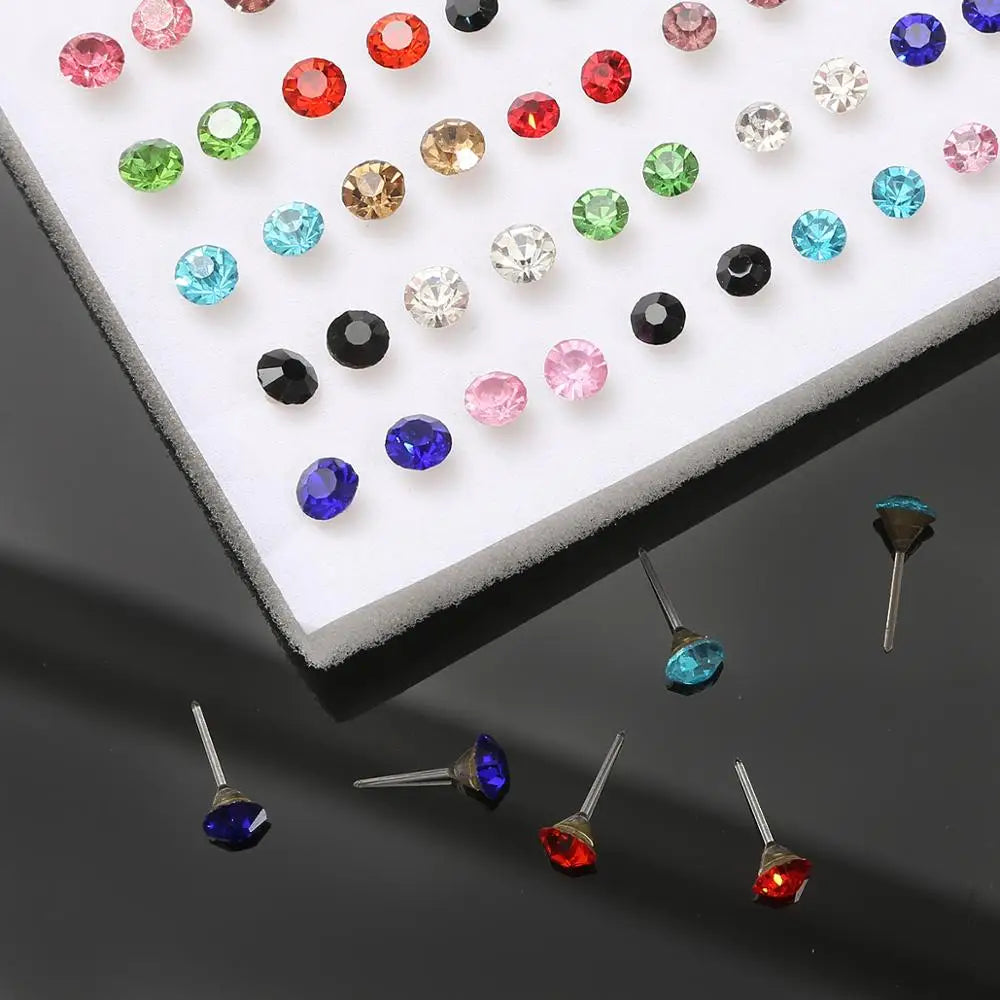 Heart and star small stud earrings set for women and girls by HSF Marketplace