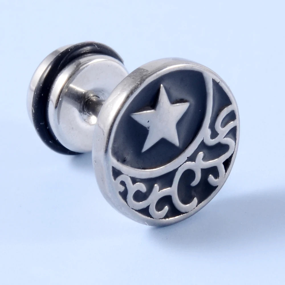 Punk gothic surgical steel earrings for men and women by HSF Marketplace