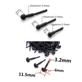 Barber Use 1 Box Scissors Repair Parts Kit 170pcs Replacement Rubber Bumper Silenciador Hair Scissors Accessories PJ-0008