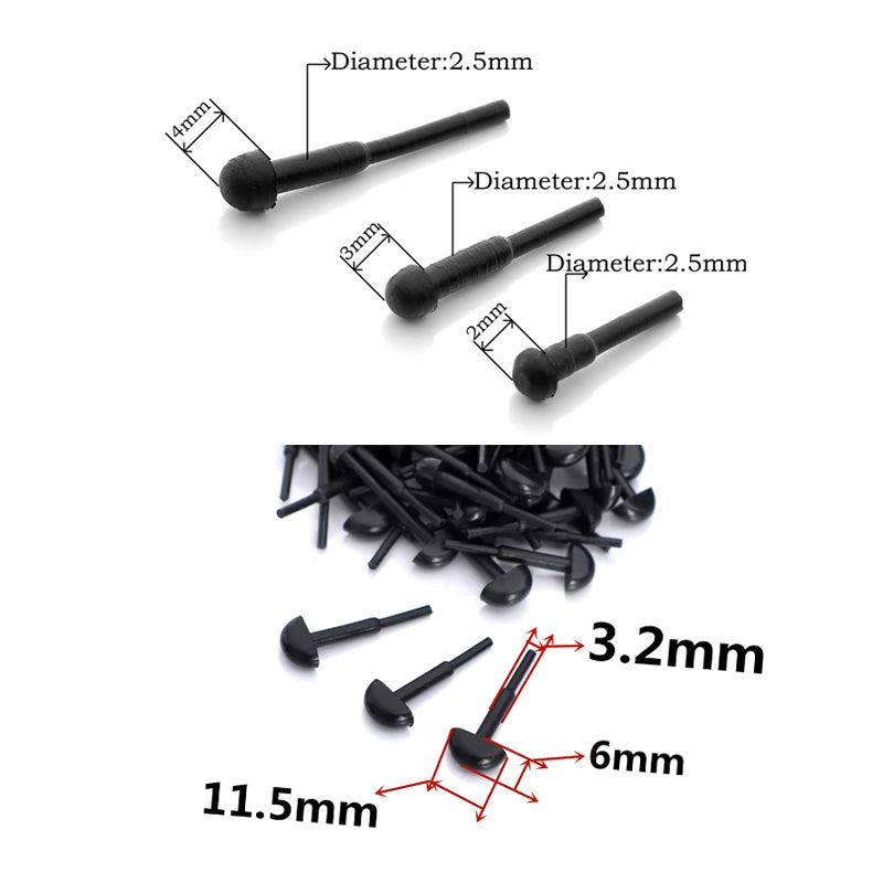 Barber Use 1 Box Scissors Repair Parts Kit 170pcs Replacement Rubber Bumper Silenciador Hair Scissors Accessories PJ-0008