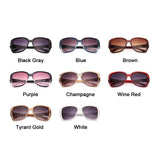 Women's fashion square purple mirrored sunglasses with oversized frames and luxury-style design