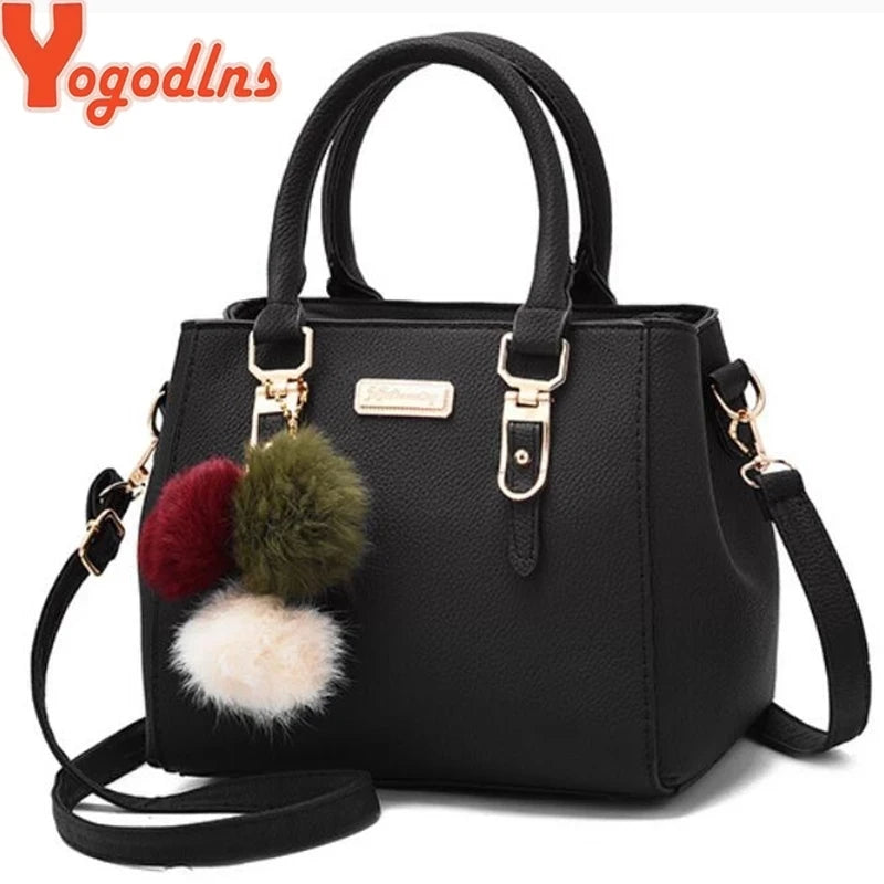 Stylish beaded pendant handbag for women, versatile shoulder bag with decorative pendant detail