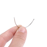 HSF hair weaving thread set with C curved needles for wig making and hair styling close-up