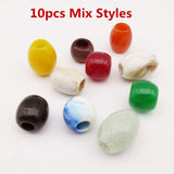 10pcs Crochet Braids different styles Acrylic hair braid dread dreadlock Beads rings tube for kids girls women hair Accessories