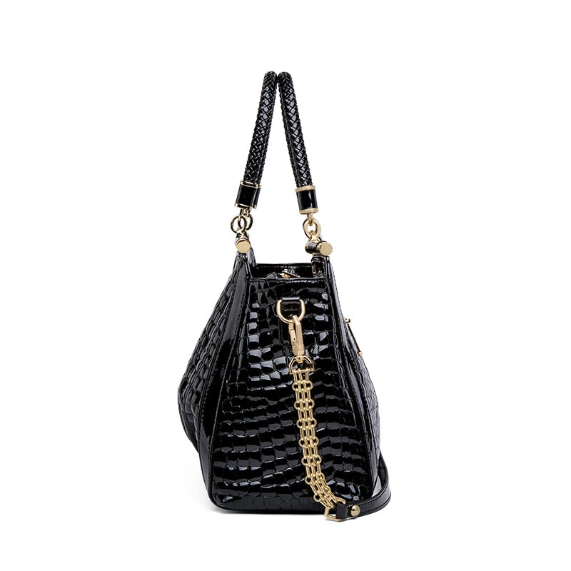 Handmade cow skin leather handbag with soft, genuine leather, featuring a stylish full cow leather design for women.