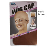 Stretchable brown wig caps, 10-piece set for easy weaving, by HSF Marketplace