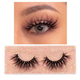 FOXESJI Mink Eye Lashes Fluffy Dramatic Wispy Cross False Eyelashes Strip Lashes Extension Natural Soft 3D Mink Eyelashes Makeup