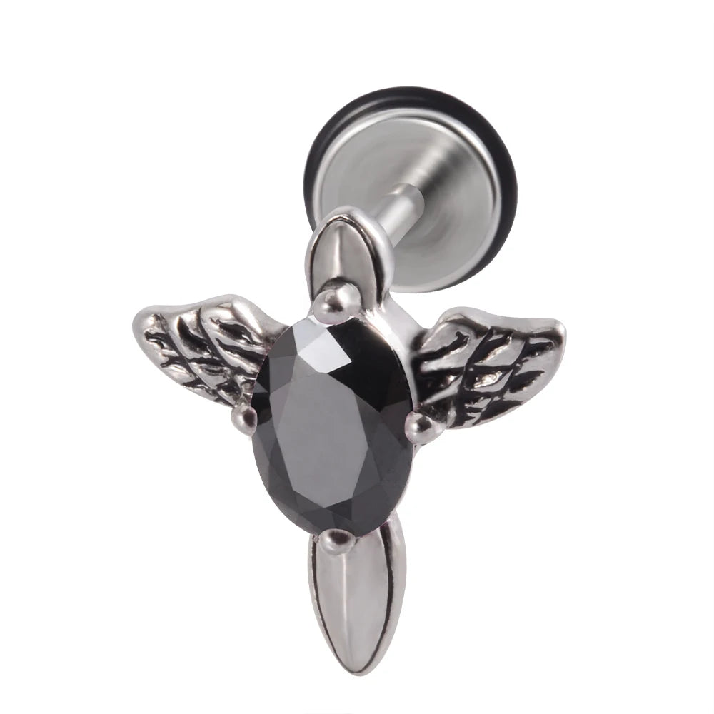 Punk gothic surgical steel earrings for men and women by HSF Marketplace
