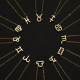 3Pcs/set 12 Zodiac Sign Necklace For Women 12 Constellation Pendant Chain Choker Birthday Jewelry With Cardboard Card