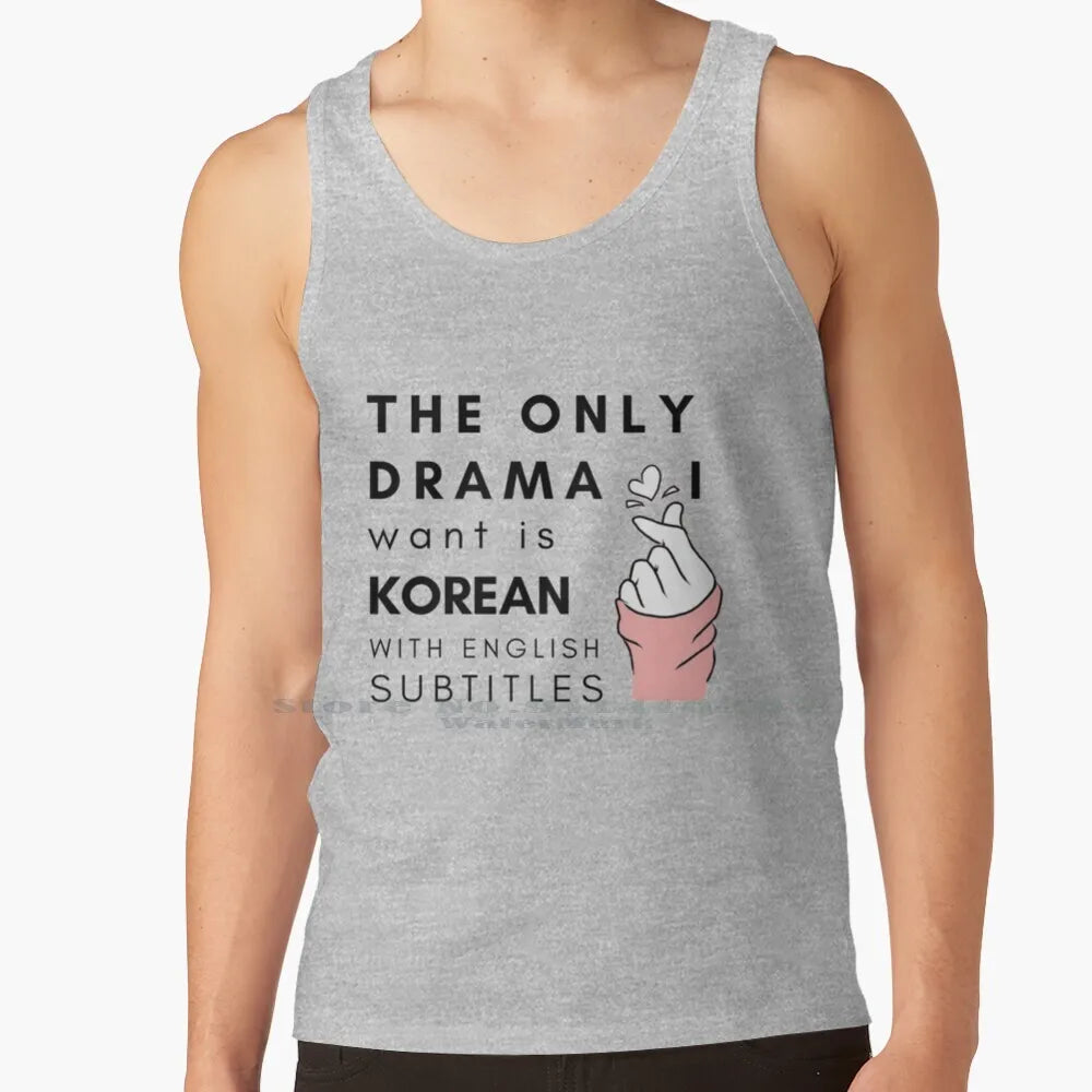 Korean drama T-shirt with English subtitles for K-drama fans, K-culture merch by HSF Marketplace
