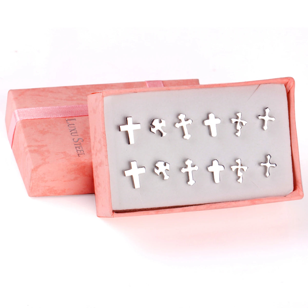 Vintage stud earrings set for women, 6 pairs in gold and silver, by HSF Marketplace