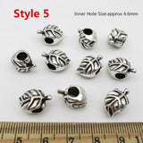 Silver Viking rune hair braid beads for dreadlocks and beards, hair styling accessories