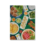 Sushi canvas art for modern kitchen decor by HSF Marketplace