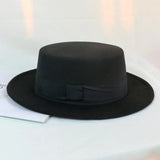 Winter Spring Imitation Woolen Women Hat Ladies Fedoras Top Jazz Round Cap Female Bow Ribbon Bowler Hats