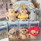 Nudaeng Weekly Life plush puppy keychain blind box anime pendant collectible toy by HSF Marketplace