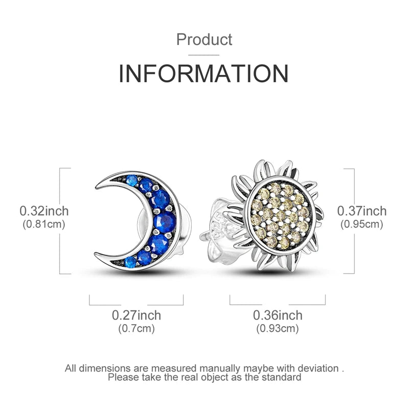 HSF Marketplace 925 sterling silver hoop earrings with sparkling night sky gemstones