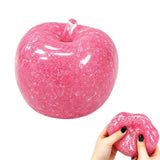 New Apple Slushie Squishy Fidget Toy Crunchy Moldable Non-Bounce Sensory Stress Reliever Medium Grip Strength Slow Rising Gift