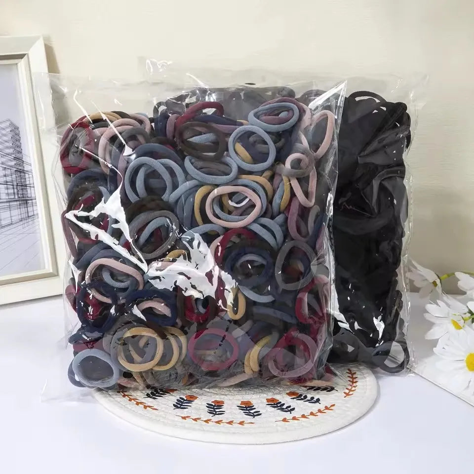Colorful Ealstic Hair Ties for Girls Ponytail Hold Scrunchie Rubber Band women Fashion Hair Accessories elastic hair bands