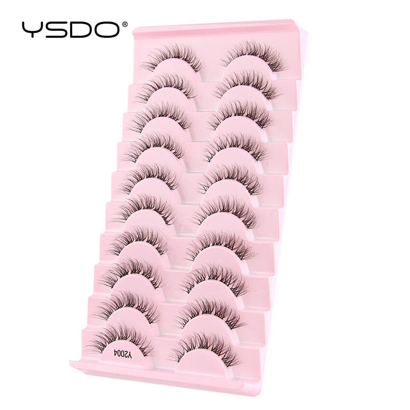 Natural full 3D false eyelashes for cat eye looks by HSF Marketplace
