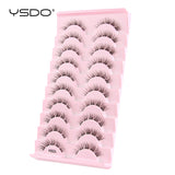 Natural full 3D false eyelashes for cat eye looks by HSF Marketplace