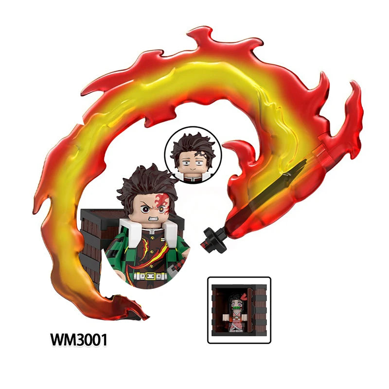 Demon Slayer action figures building bricks blind box collectible figures by HSF Marketplace